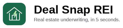 Deal Snap REI — Deal Analysis In A Snap
